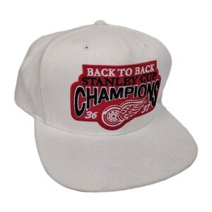 Mitchell/Ness Detroit Red Wings Vintage Hockey Stanley Cup Hat Cap Snap Back